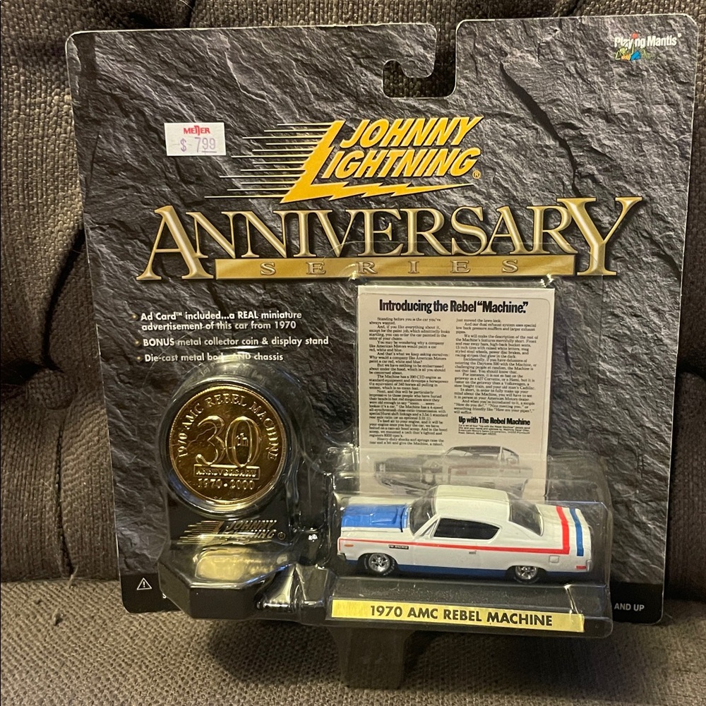 NWT Johnny Lightning 1970 AMC Rebel Machine Diecast Car